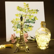 8 шт. гирлянда в бутылке пробковая форма для 2 м 20 светодиодный винный флакон гирлянда вечерние романтические украшения для сада Luces 35MR8