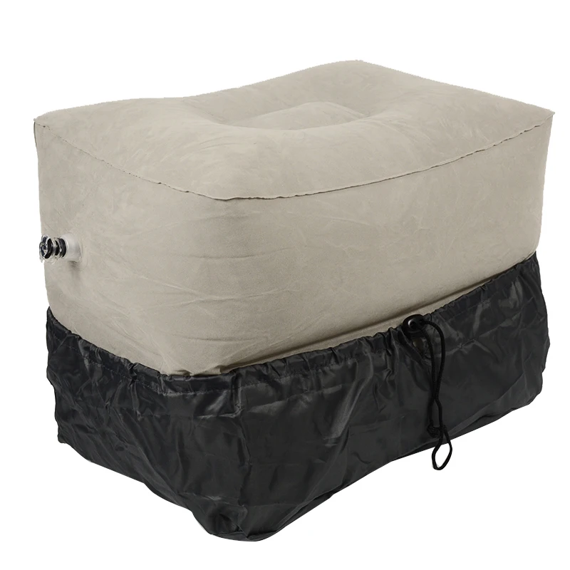 XC USHIO 2/3 Layers Inflatable Travel Foot Rest Pillow Airplane Train Car Footrest Cushion With Storage Bag&DustCover Foot Care