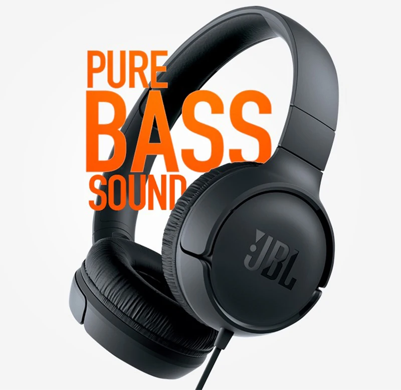 JBL TUNE 500 проводные наушники для компьютера Bass Ouvido Jbl Auriculares гарнитуры ПУ кожа Ушные