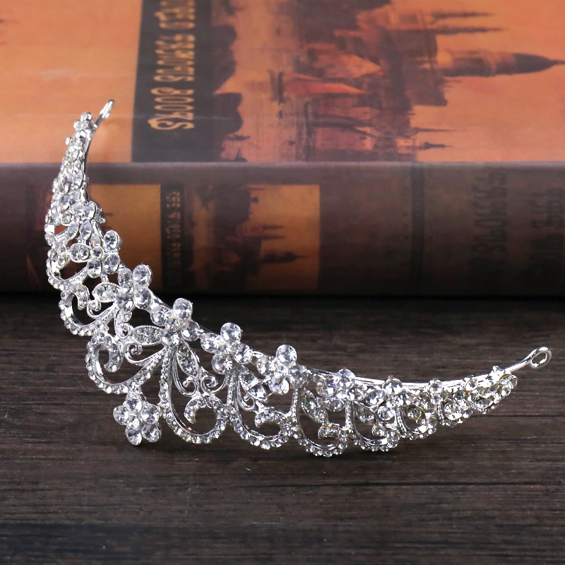 Silver Rhinestone Crown (2)