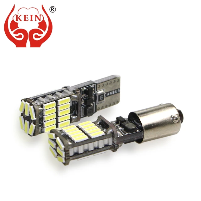 KEIN 2pcs BA9S T10 LED W5W Bulb 26 smd H21W BAX9S BAY9S T4W H6W led car 194 4014 Side Wedge Light Interior Signal Lamp white 12V