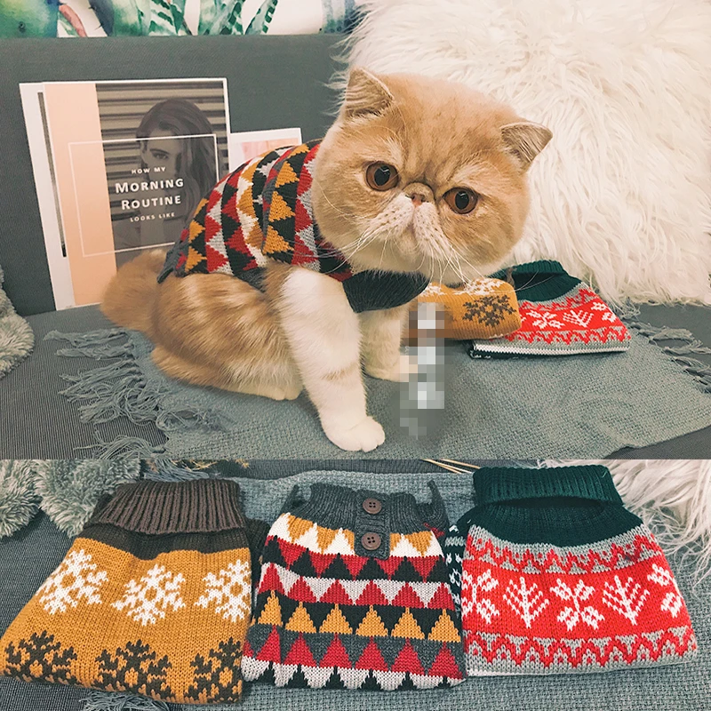 

[MPK] Cat Sweater & Dog Sweater, Pyramid Design Pet Clothes