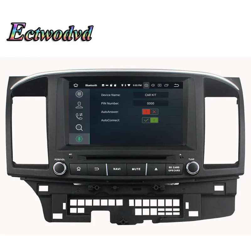 Excellent Ectwodvd Octa Core 4G RAM 64G ROM Android 9.0 Car Multimedia DVD Player GPS HeadUnit for MITSUBISHI LANCER 2006-2012 11