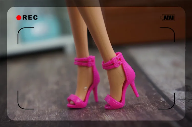 1/6 Модная Кукла обувь высокого качества разных цветов обувь на высоком каблуке кукла длиной 30 см обувь на плоской подошве; туфли принцессы для куклы Барби - Цвет: NO 8