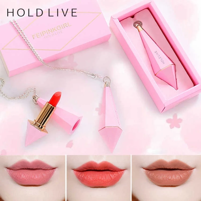 

HOLD LIVE Matte Lipstick 6 Colors Velvet Nude Red Lips Stick Korean Pink Diamonds Cosmetics Kit Waterproof Makeup Maquiagem
