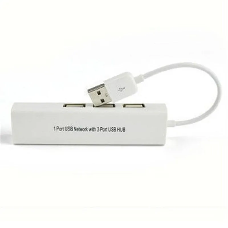 Адаптер USB Ethernet с 3 USB-портами 2 0 дюйма RJ45 | Компьютеры и офис