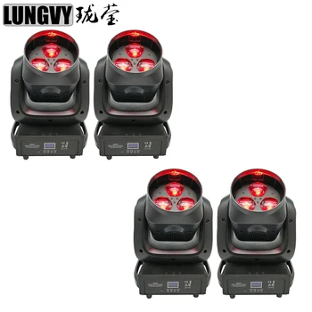 

Free Shipping 4pcs/Lot Bee Eye 3x40w RGBW 4in1 Zoom Moving Head Stage Disco Christmas Dj Light