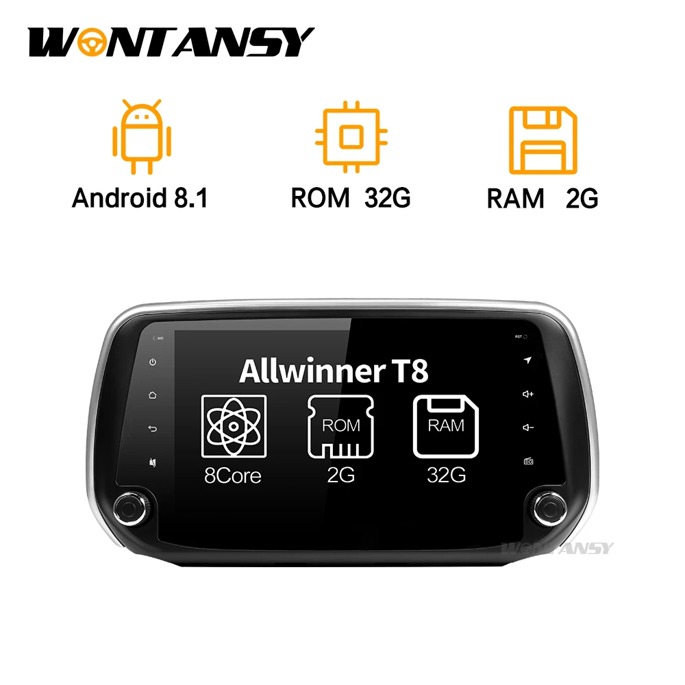 Новый Android 8 1 автомобильный dvd для hyundai Santa Fe с восьмиядерным Радио Стерео gps