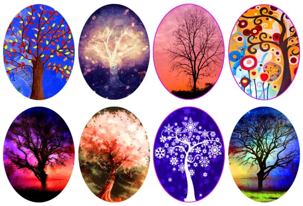 

20pcs 10x14/13x18/18x25/20x30/25x35/30x40mm Handmade Oval Shape Tree Photo Glass Cabochons Dome Z-G1275