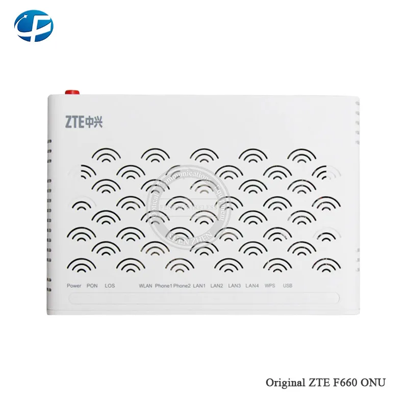 Оригинальное новое белое волокно-оптический zte F660 GPON ONU модем 1GE+ 3FE+ 1 горшки+ USB+ wifi с сертификацией CE RoHS ISO900