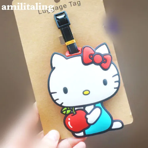 Новый милый HelloKitty силиконовый идентификатор метки держатель для карт чехол