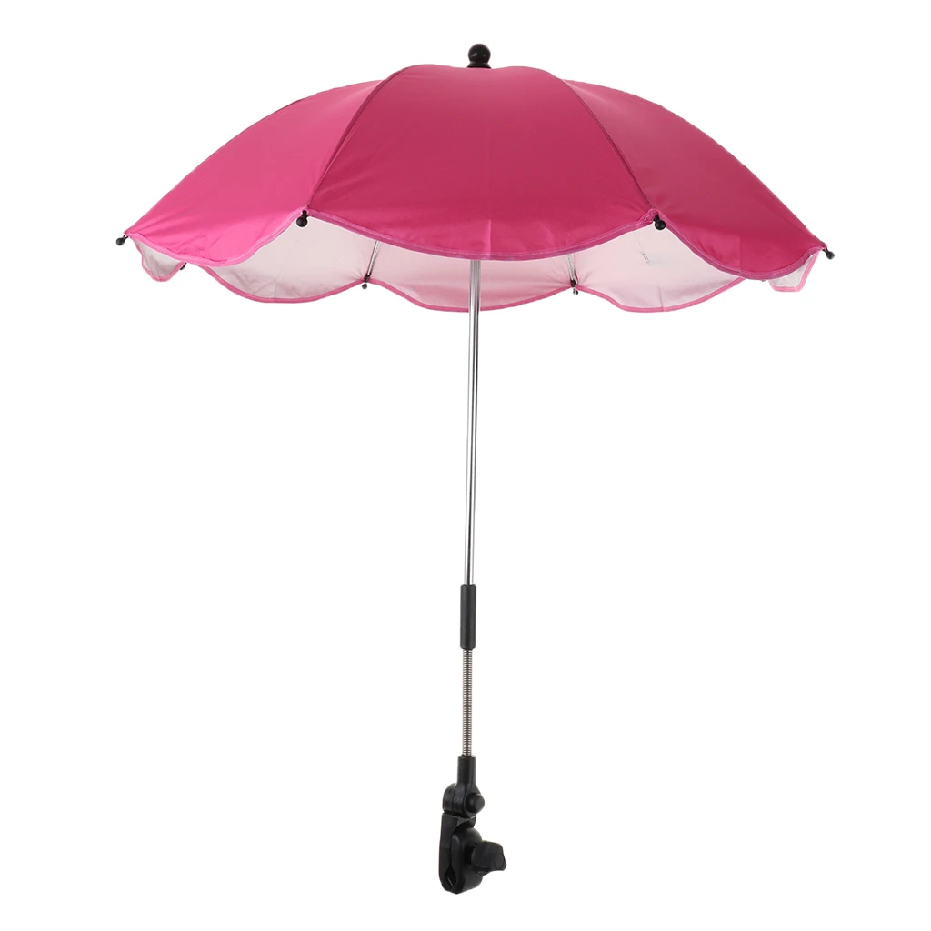 Foldable Sunshade Mini Sunny Umbrella UV Protection Beach Shelter Umbrella Outdoor Lightweight Parasol w/ Sand Anchor for Coast
