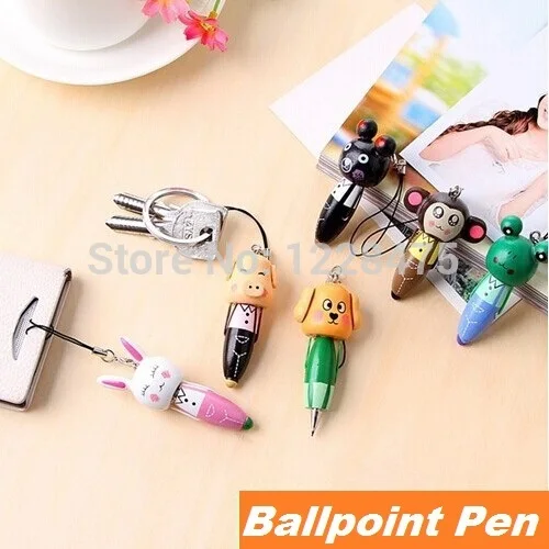 Portable Ballpoint Wood School 1pcs/lot 6 Portable Ballpoint Wood School 1pcs/lot 6