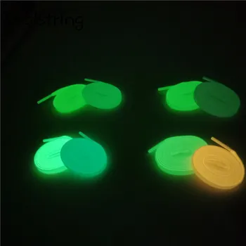

Coolstring New Night Shoelace Flat Shoe Laces Luminous Glow In The Dark Athletic ShoeLace 7mm Colorful Sneakers Sport Bootlaces