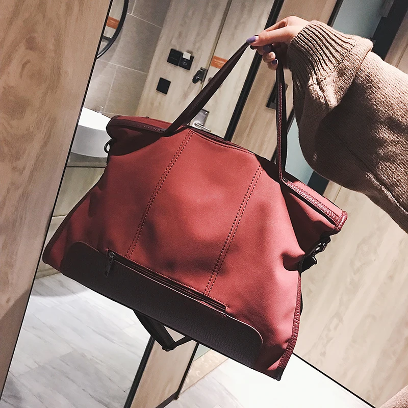 

2018 Vintage Scurb Women Bags Famous Designer Brand Bags Women Leather Handbags Tote Bags For Female Messenger Bags Sac a Main