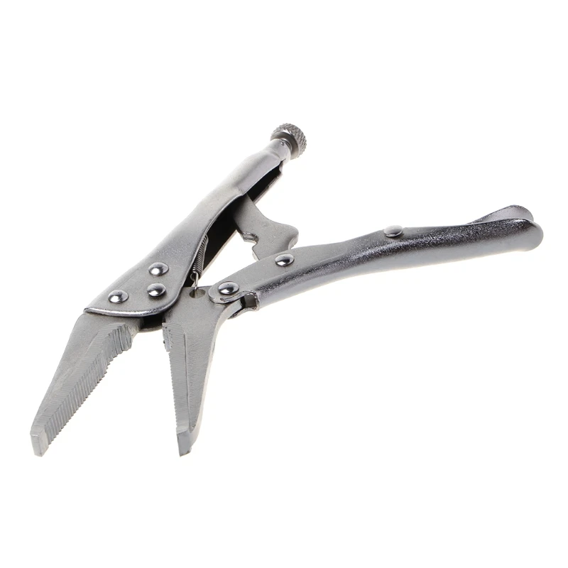 

7Inch 165mm Locking Pliers Long Nose Straight Jaw Lock Vise Grip Clamp Hand Tool