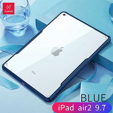 Для iPad / Pro 11 12,9 air 2 9,7 air 3 10,5 дюймов для iPad Mini 1 2 3 4 5 XUNDD акрил+ защитный чехол на заднюю панель из полиуретана планшетный чехол Крышка - Цвет: Blue-iPad Air 2 9.7