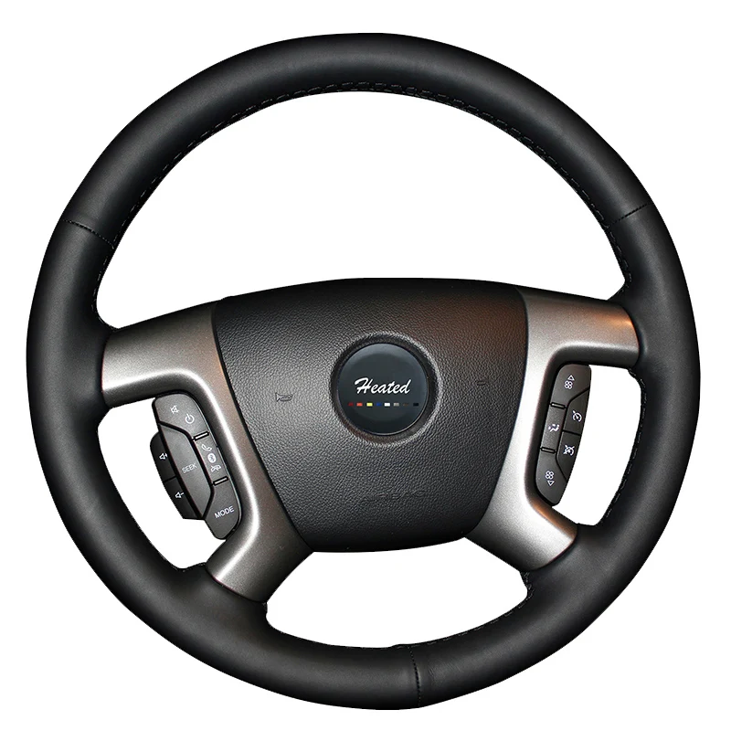 Genuine Leather Braid On the Steering Wheel Cover for Chevrolet Captiva 2007-2014 Silverado GMC Sierra 2007-2013 Daewoo Winstorm Genuine Leather Braid On the Steering Wheel Cover for Chevrolet Captiva 2007-2014 Silverado GMC Sierra 2007-2013 Daewoo Winstorm