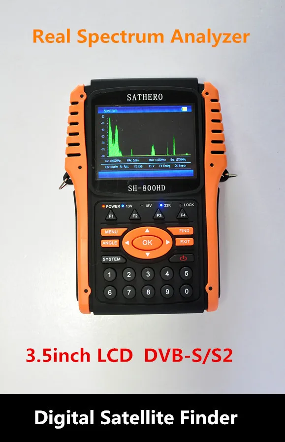 Original Sathero SH 800HD DVB S2 Digital Satellite Finder&Meter support Spectrum Analyzer USB2.0