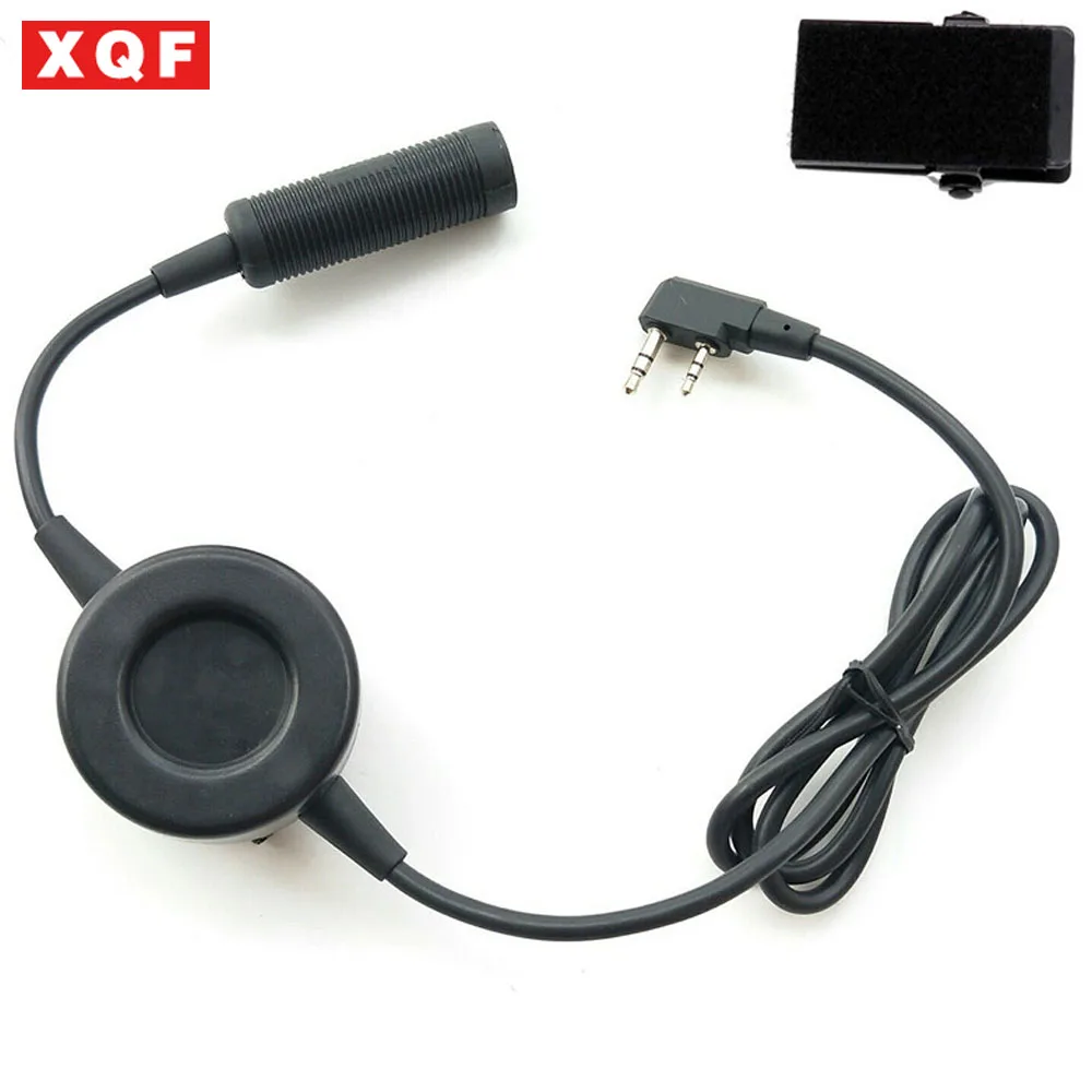 XQF PTT Кабельная вилка для Z Tactical Comtac II H50 MSA SORDIN H60 HD03 гарнитура Kenwood BaoFeng UV 5R Ham