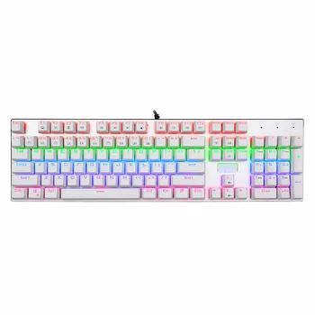 

Mechanical Gaming Keyboard LED Backlit Outemu Clicky Blue Switch 104 keys Anti-ghosting US Layout Mechanical Keyboard X2000