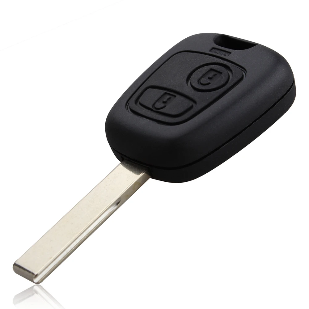 

Car Automobile 2Buttons Remote Key Shell Car Keys Blank Key Cover Case with Groove For Peugeot 107 207 307 407 D05