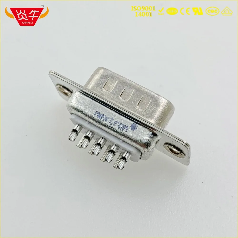 DB9 DB 9P MALE RS232 с разъемом 9 pin последовательный разъем интерфейса связи позолоченный