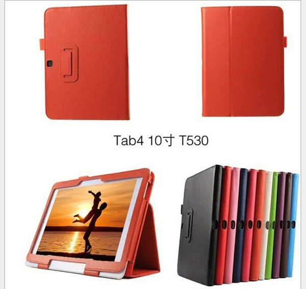 Smart Folio Custodia In Pelle Pu Per Samsung Galaxy Tab 4 10.1 Pollici T530 T531 Tablet Flip Stand Custodie Book Design + Pen