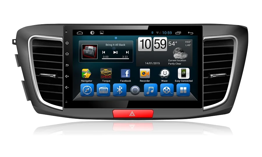 Excellent Navirider Android 8.1.0 octa core car dvd player for Honda Accord gps+glosnass multimedia head Unit stereo autoradio 0