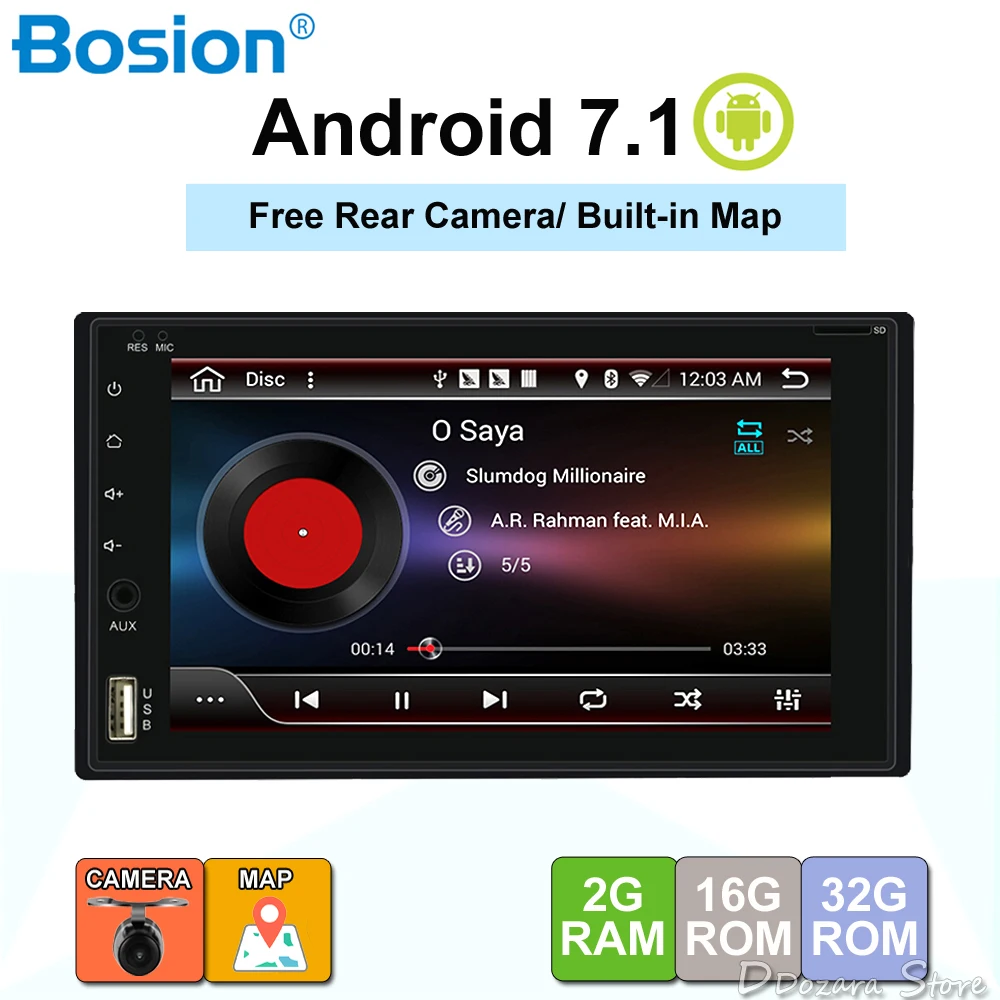 

Auto Radio 2 Din Android GPS Navigation Car Radio Car Stereo 6.2" Universal Car Player Wifi Bluetooth USB Audio