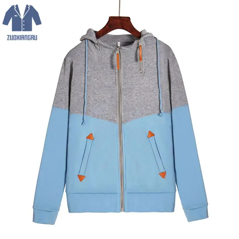 

Women Hoodies Autumn Winter Oversized Size 5xl Sweatshirt Zipper Hoodies Plus Size Coat Female Casual Patchwork Sweatshirts
