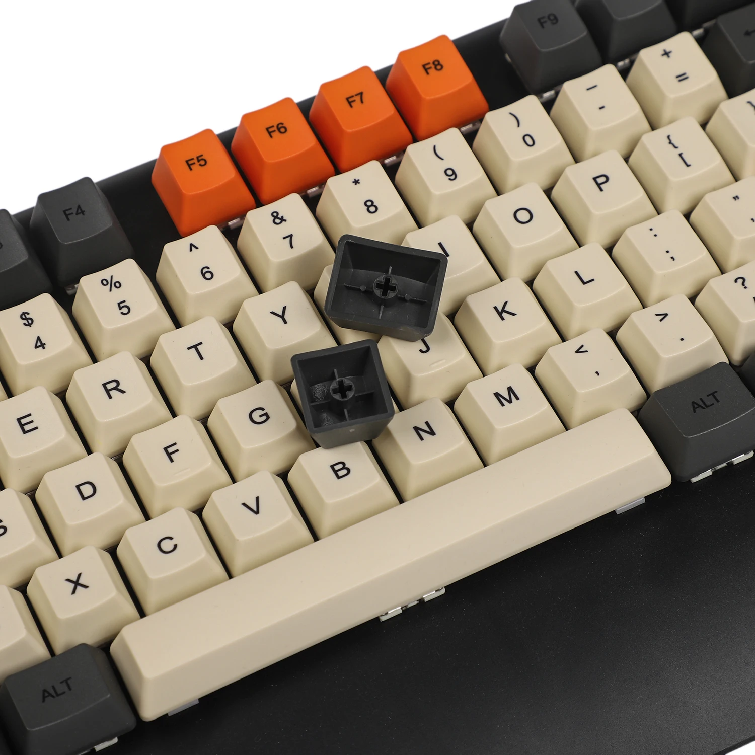 YMDK Carbon Dye Sub 108 87 61 клавиши Mac толстые PBT OEM профиль Keycap для стандартных 104 TKL 60% MX переключатели клавиатуры