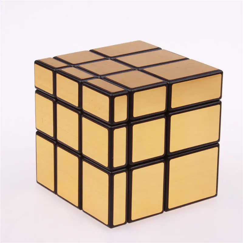3x3x3 font b Magic b font Mirror font b Cube b font professional Gold Silver cubo