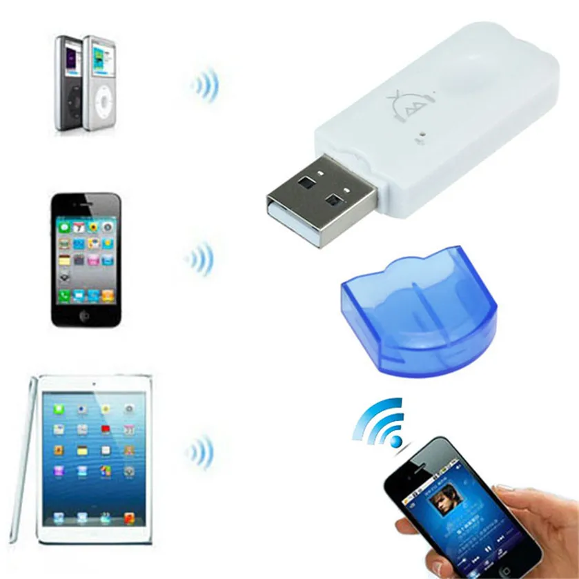 Лучшая цена USB беспроводной громкой связи Bluetooth аудио музыкальный приемник адаптер для iPhone 4 5 Mp4 Nov1936