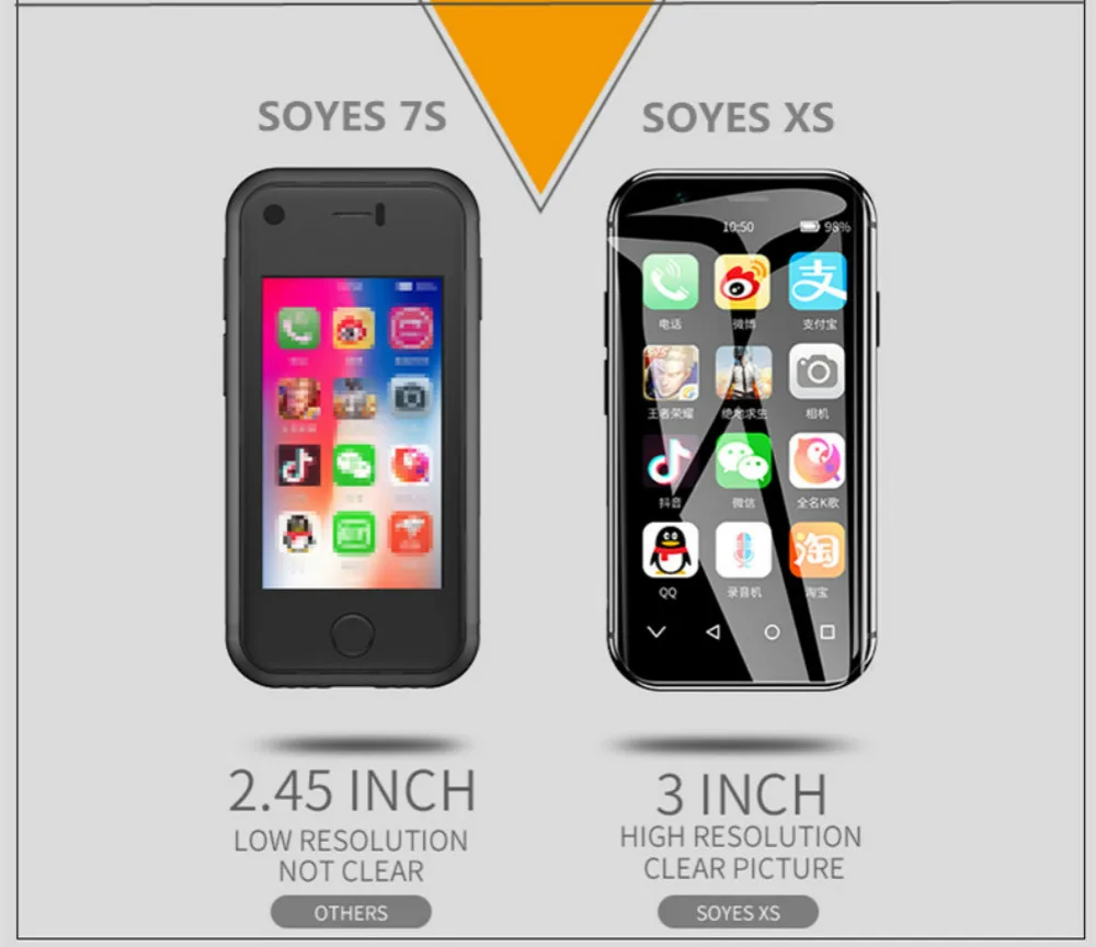 SOYES 7S Супер Мини смартфон Android Мобильные телефоны четырехъядерный 1 Гб+ 8 Гб 5,0 МП Две sim-карты PK XS Melorse K15 S9 Plus