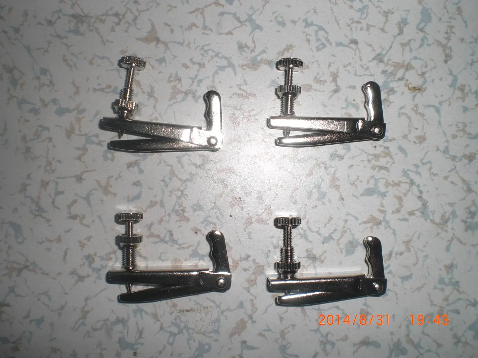 100 PCs Brand new SILVER Violin fine tuner full sizein Violin Parts