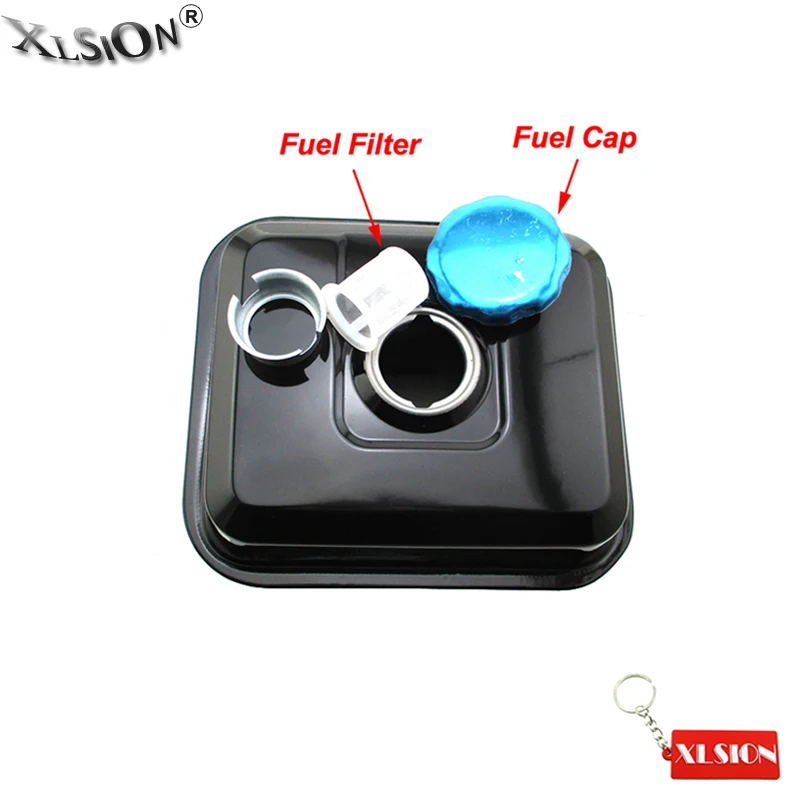 XLSION Aftermarket топливный Бензобак + комплект крышек для Honda 4HP GX140 5.5HP GX160 6.5HP GX200 GX240 GX270