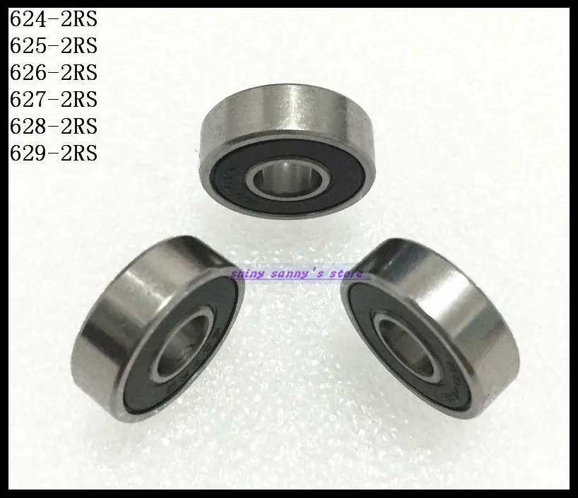 5-10 шт./партия 624-2RS, 625-2RS, 626-2RS, 627-2RS, 628-2RS, 629-2RS Резиновый Герметичный шариковый Подшипник Миниатюрный подшипник абсолютно