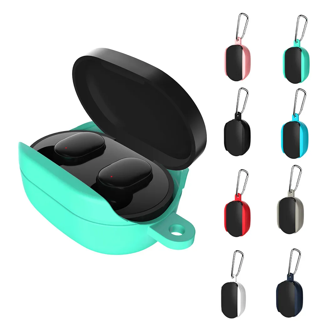 

Protective Silicone Case Cover For Xiaomi Airdots TWS Bluetooth Earphone Youth Version Headset Wireless Earphone Accessories 618