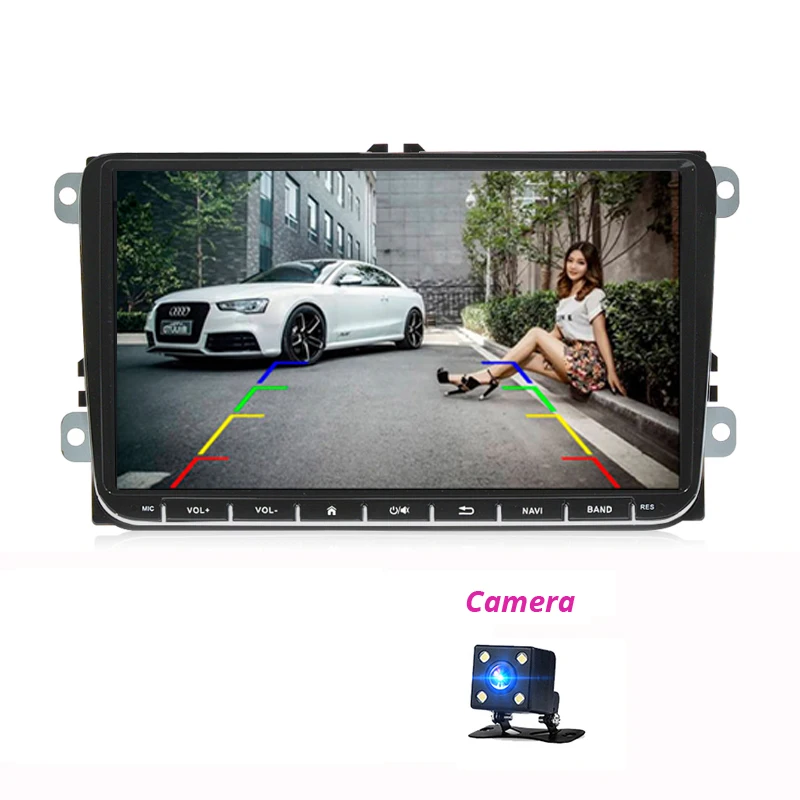 2din Android радио gps Мультимедиа для VW Polo Skoda Superb быстрая для сиденья leon CC Caddy Vento EOS Amarok volkswagen Golf 4 5 6