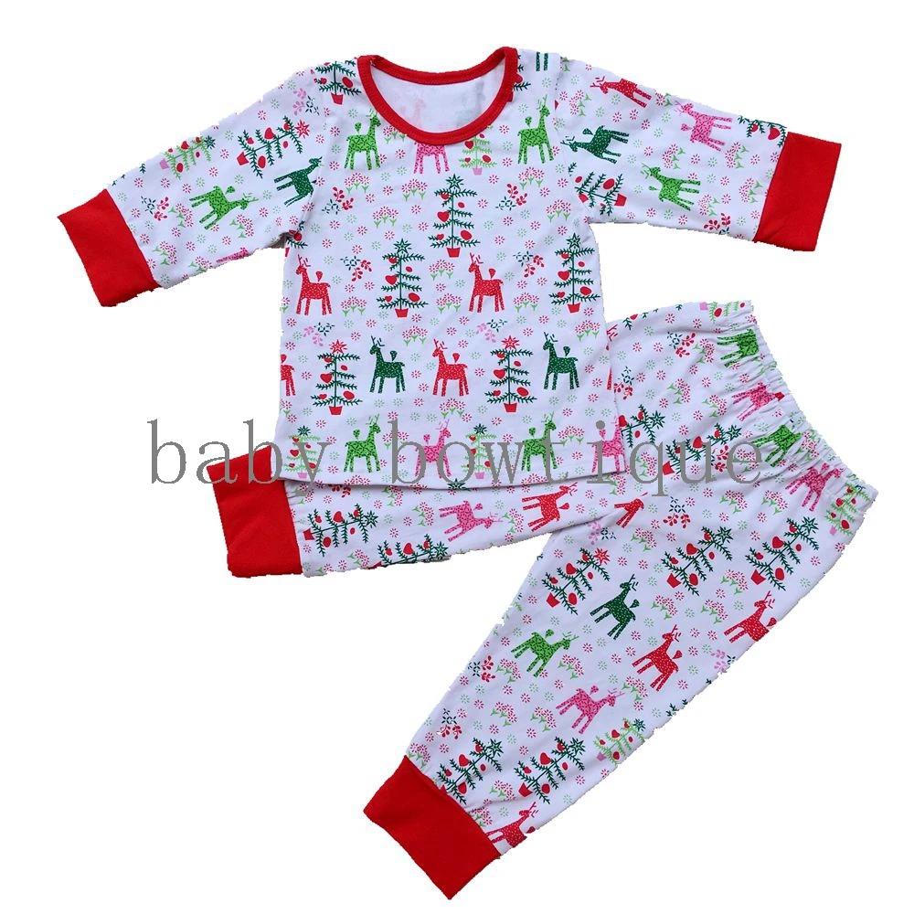 christmas deer print monogram