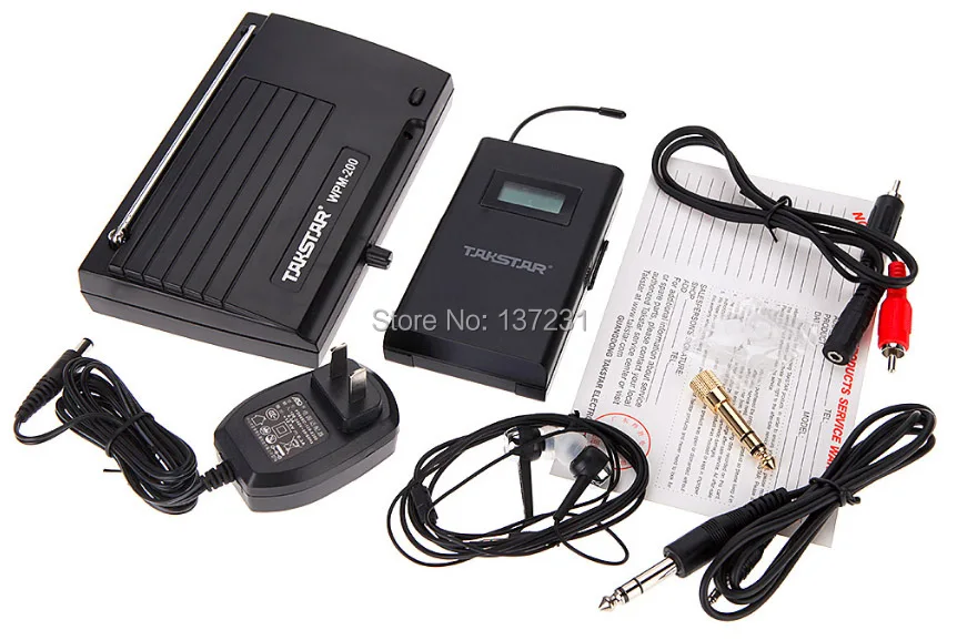 Frequency Selected Takstar WPM-200 UHF Wireless Monitor System Stereo In-Ear Earphones Headset Transmitter Receiver Set | Электроника