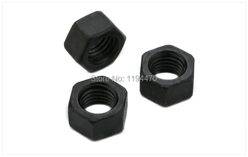 

1000pcs/Lot Metric Thread DIN934 M3 Black Grade 8.8 Carbon Steel Hex Nut Hexagonal Nut Screw Nut