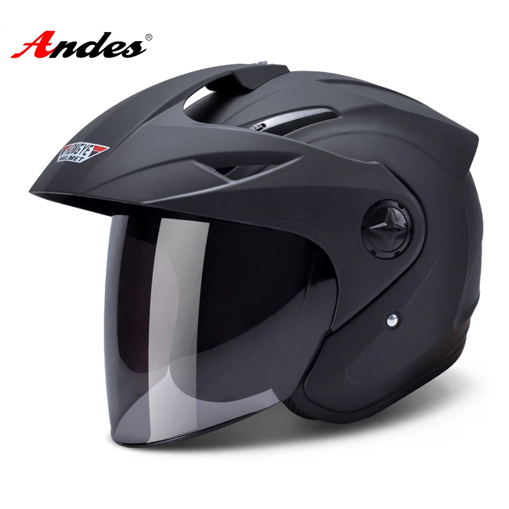 

Andes Motorcycle Helmet Motocross Helmet Moto Scooter Filp Up Motorbike Helmets Sun Protection Visor Matte for Man Women