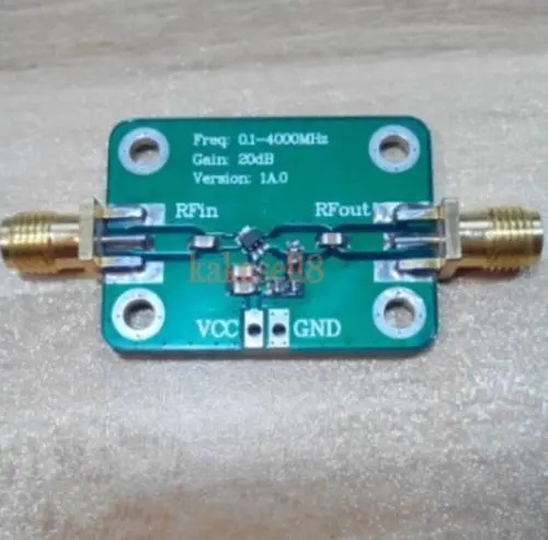 

0.1 to 4000MHz gain 20dB Noise LNA RF wideband amplifier Module For HF VHF UHF TV antenna GPS Wifi Receiver Signal amplification