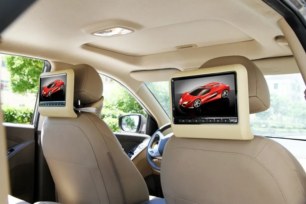 9 Car Easy Diy Clip On Installation Detachable Active Headrest 9 Car Easy Diy Clip On Installation Detachable Active Headrest Slot In Dvd Player W O Pillow With Ir Fm Usb Sd Multimedia From