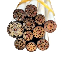 Нож DIY хвостовик латунные мозаичные шпильки 130 мм Длина гвоздь стальная трубка 6 мм DIY винт для ручки ножа заполненный смоляной