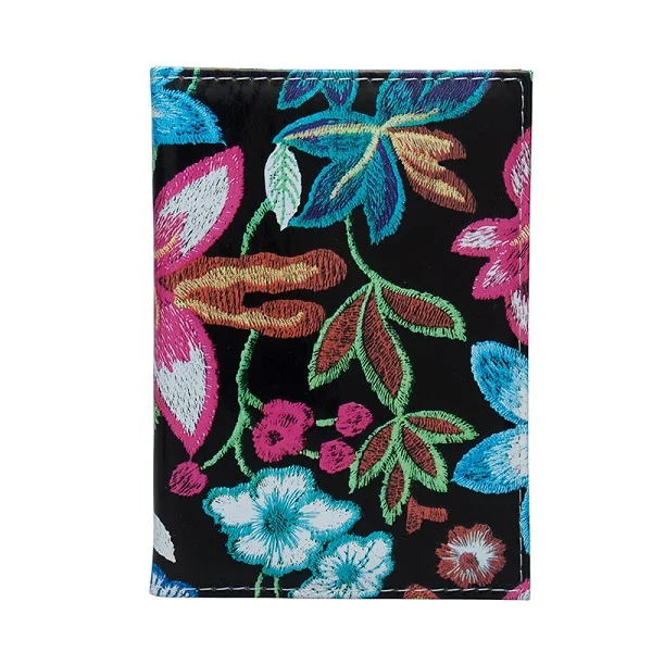 New Fashion Floral Passport Cover Travel Passport Case Russia Document Cover SIM Passport ID Card Holders For Women - Цвет: Red