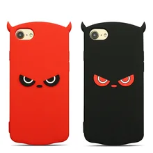 

Carton Case for iphone 7 7 Plus 8 8 Plus Devil Eyes Soft Silicon Back Cover with Lanyard