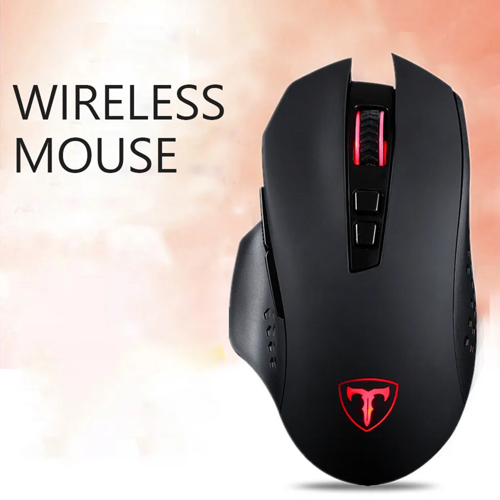 

Hot ET X11 2.4GHz Wireless Mouse 4800DPI 7 Buttons Ergonomic USB Optical Gaming Mouse For Laptop PC
